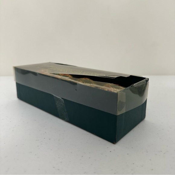 Vintage Paper Mache Hand Painted Poinsettia Christmas Napkin Rings Set Of 4 - Picture 9 of 11